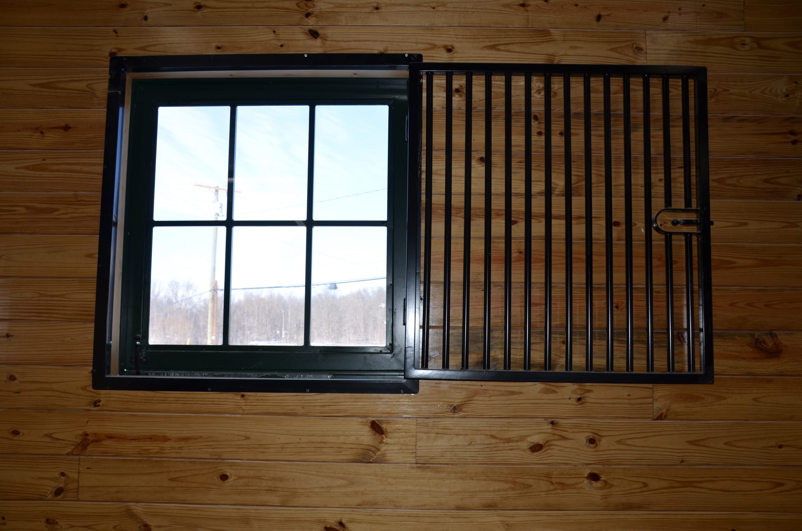 Hinged window grille