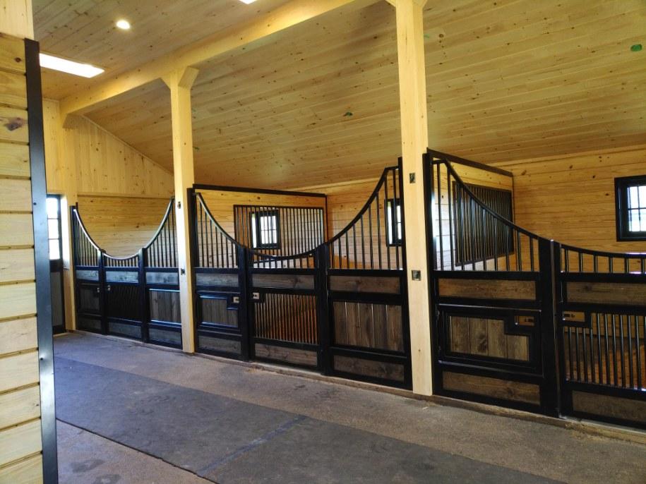 Horse stalls after renovation