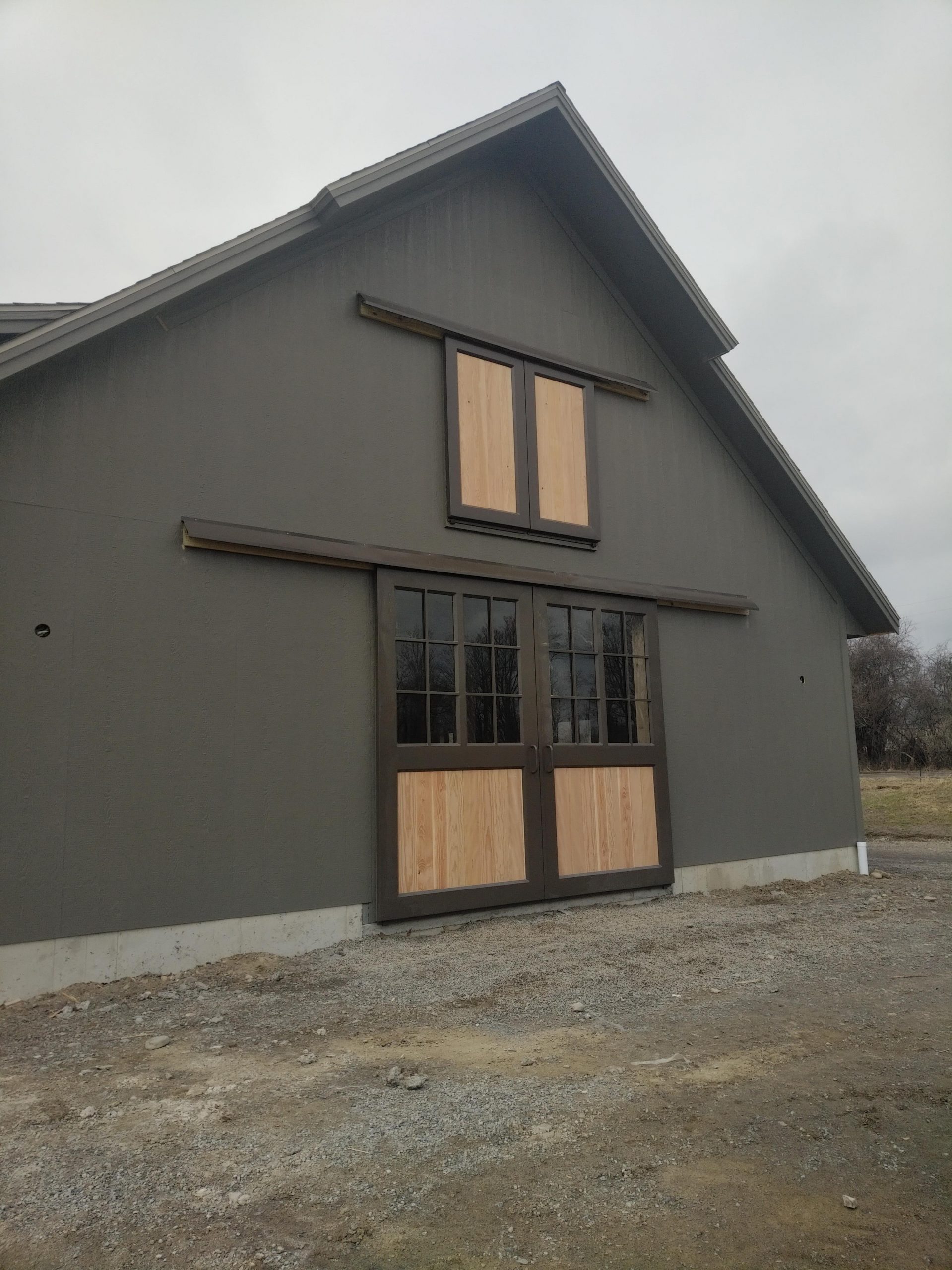 Split sliders and split loft door wood tongue and groove