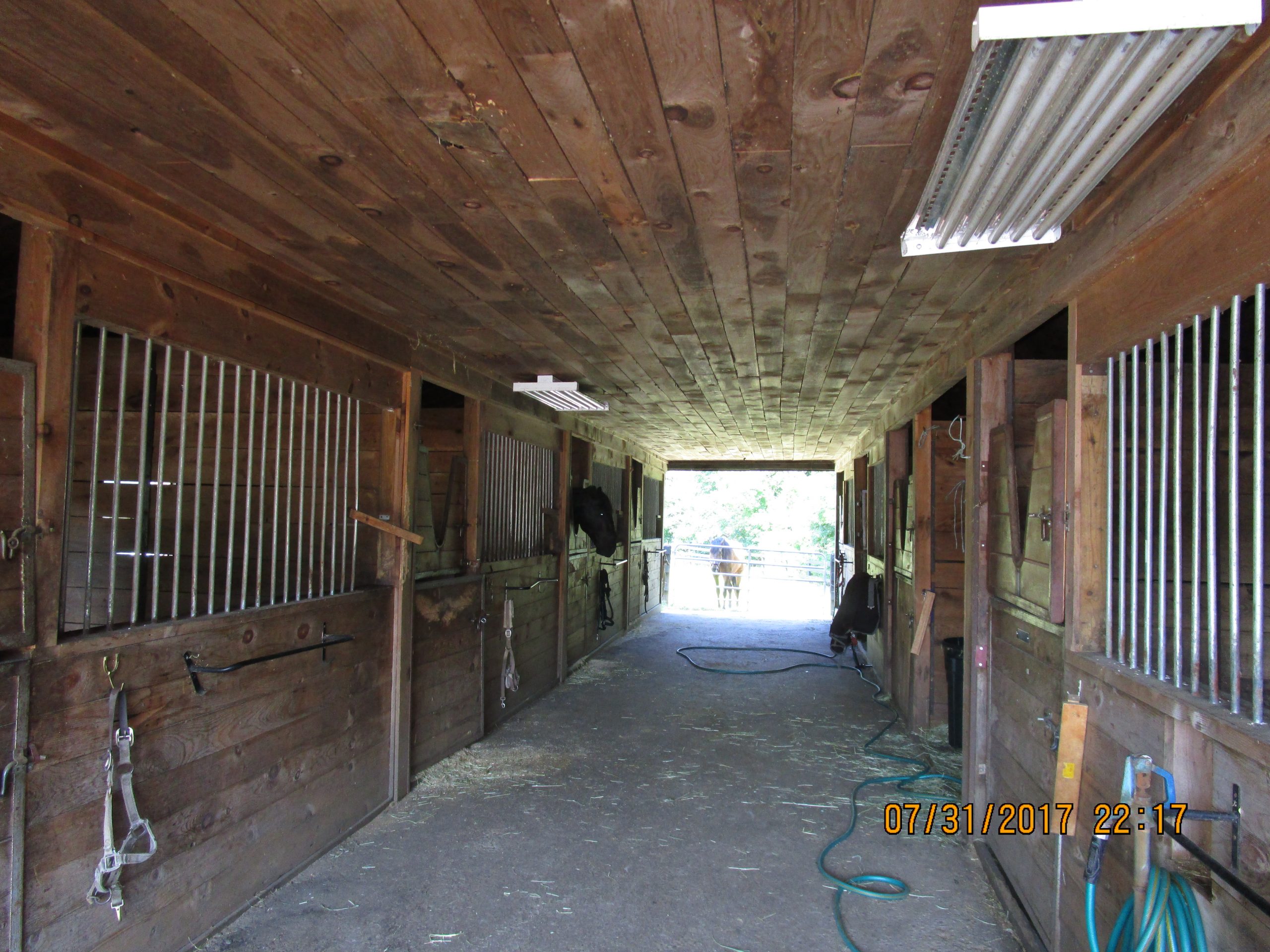 New England horse barn before renovation