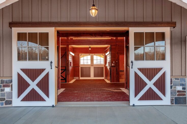 Custom Horse Stalls and Exterior Barn Doors in Upper Marlboro, MD