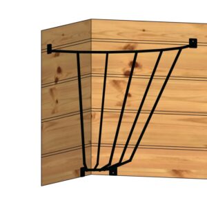 Corner Wall-Mounted Hay Rack